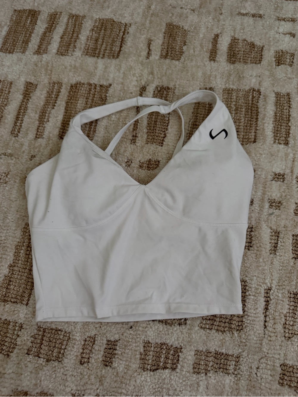 White Women’s Cropped Support Tank Top - TLF